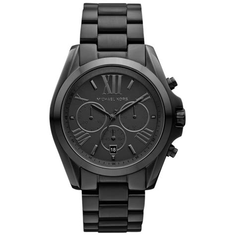 michael kors mens bradshaw black watch mk5550|Michael Kors Bradshaw Chronograph All Black Unisex Watch .